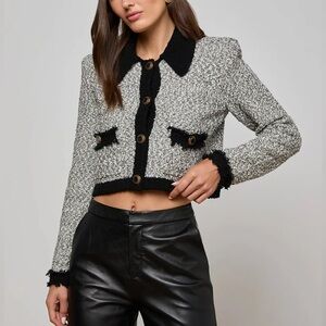 L'AGENCE Arielle Knit Jacket